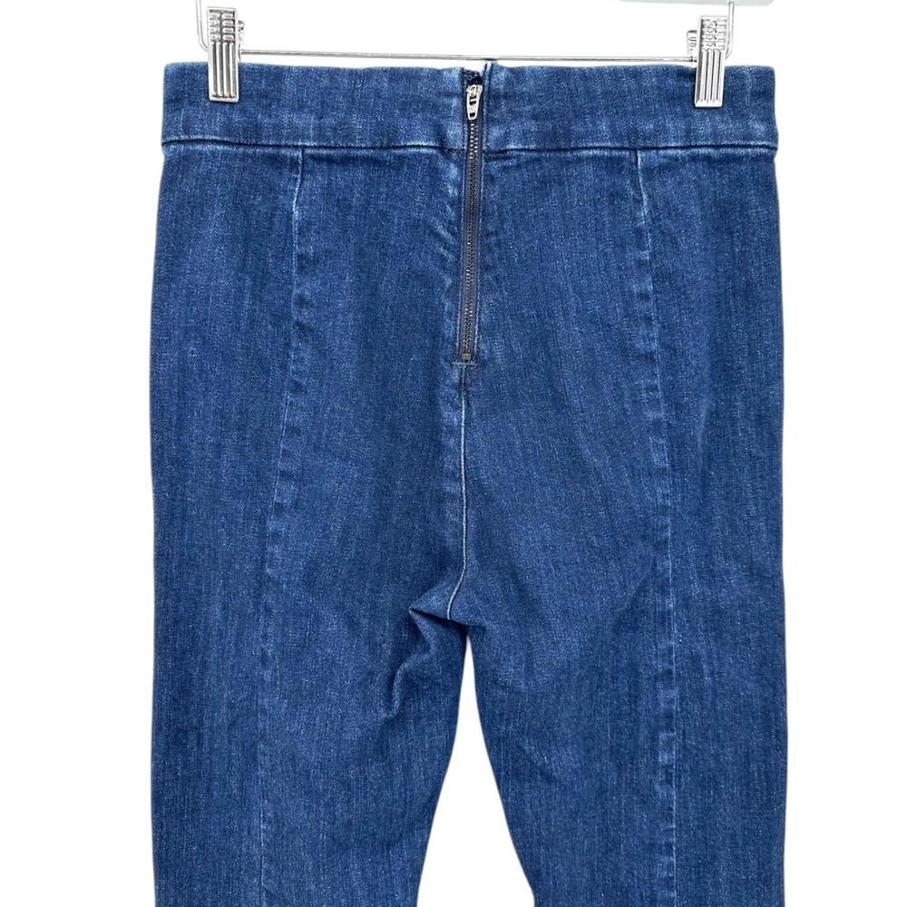 J.CREW RE-IMAGINED Women's 26 Pintuck Skinny Flare Back Zip Night Sky Wash Jeans - Picture 8 of 16